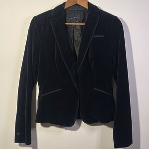 Banana Republic women's black velvet blazer size 4